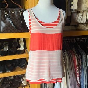 ⭐️BOGO FREE⭐️ EXPRESS coral striped double tank